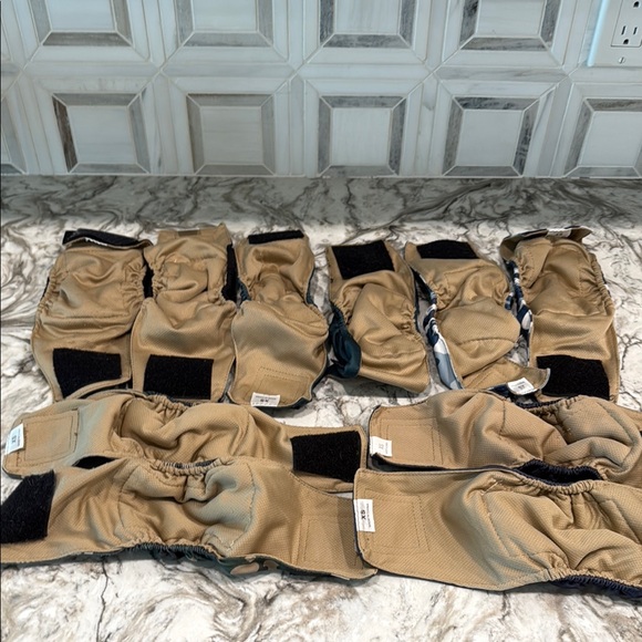 Lot 10 Assorted Camouflage and Solid Color Dog belly diaper bands XS - Picture 2 of 6